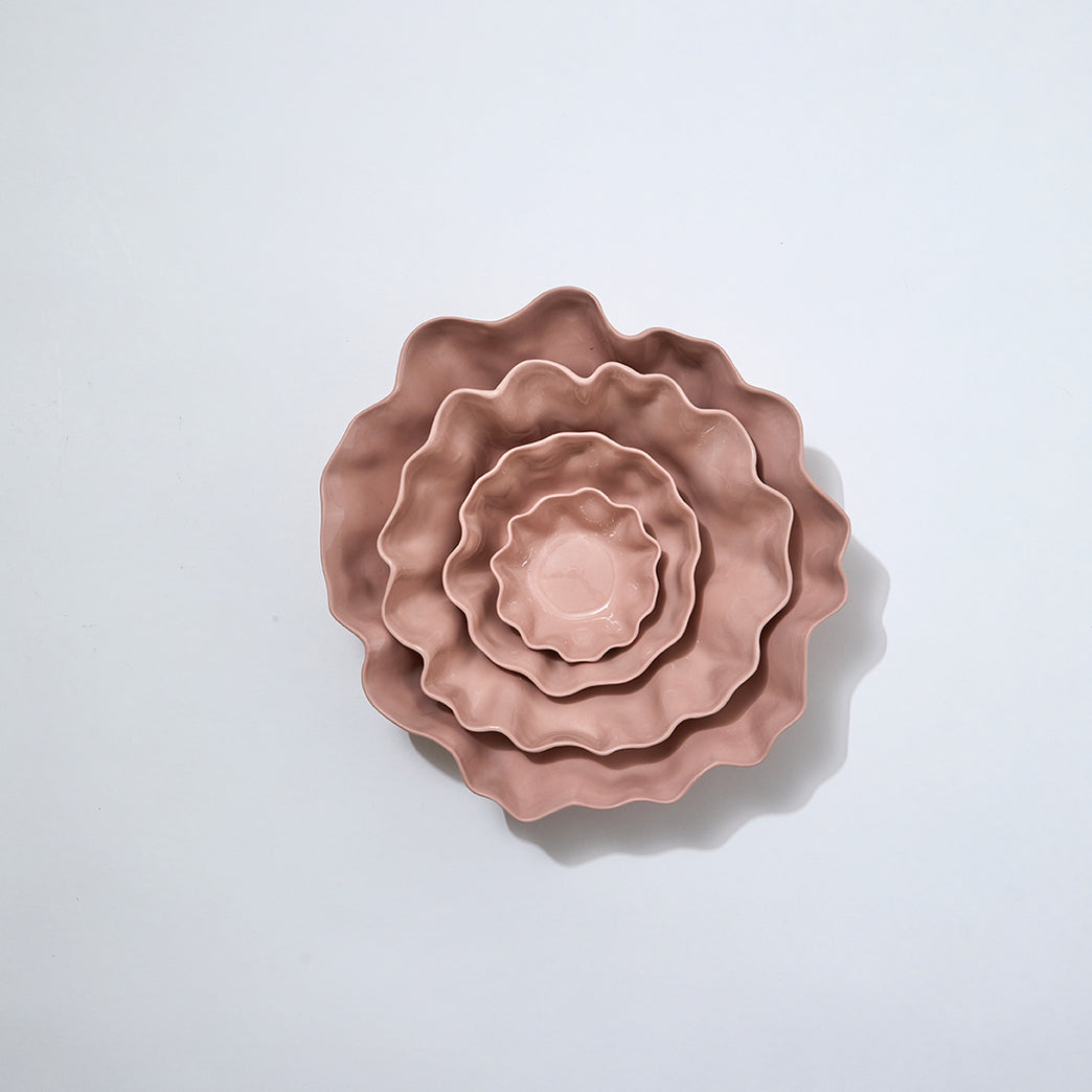 Ruffle Bowl Icy Pink (S)