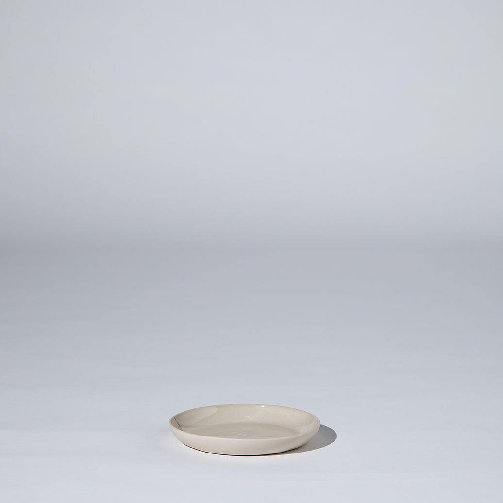 Cloud Round Plate Chalk (S)