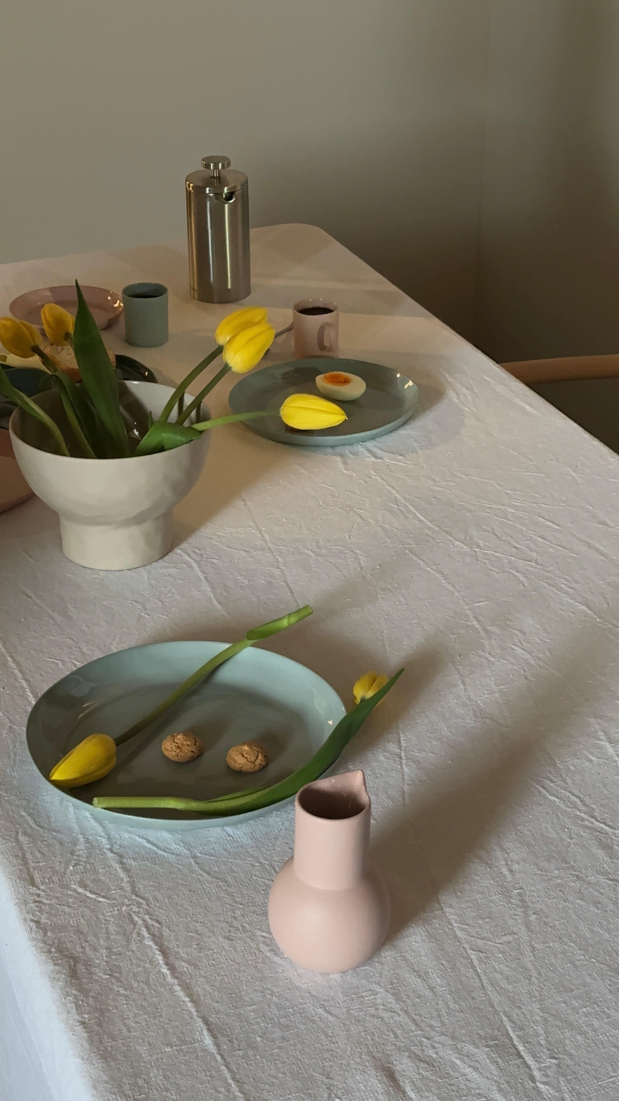 Cloud Round Plate Light Blue (M)