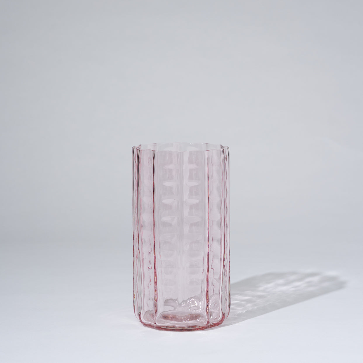 Jelly Glass Vase Pink (M)