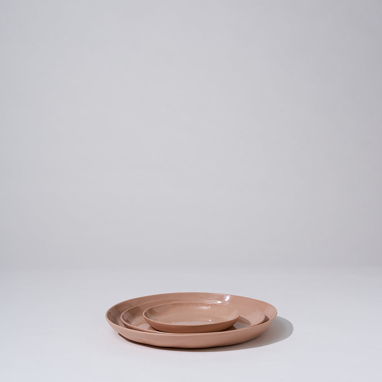 Cloud Round Plate Icy Pink (S)