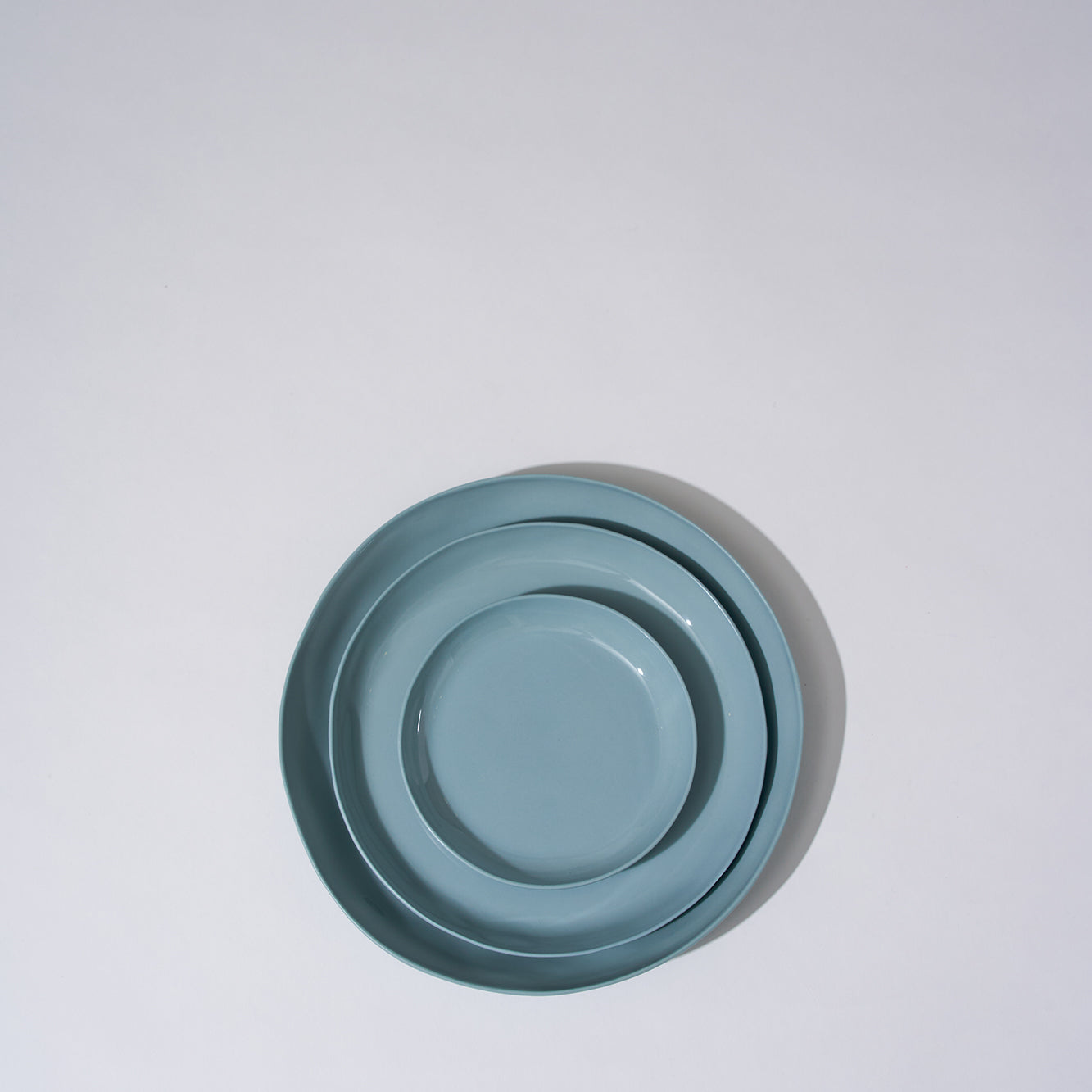 Cloud Round Plate Light Blue (M)