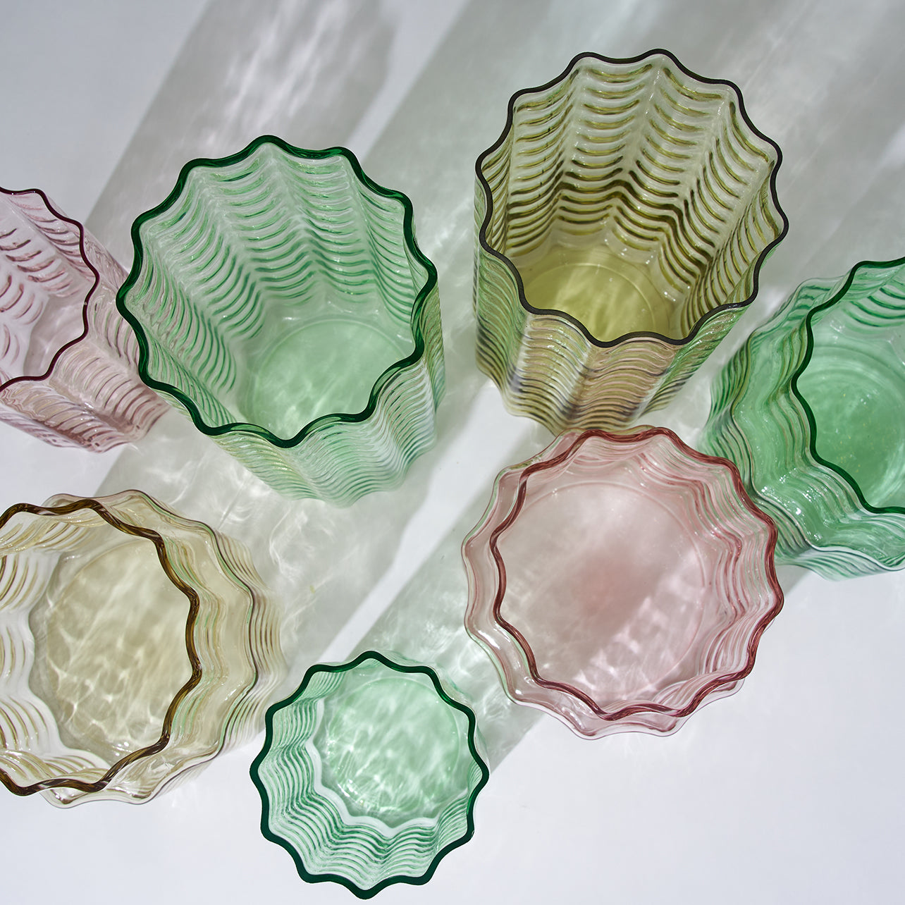 Jelly Glass Vase Squat Honey