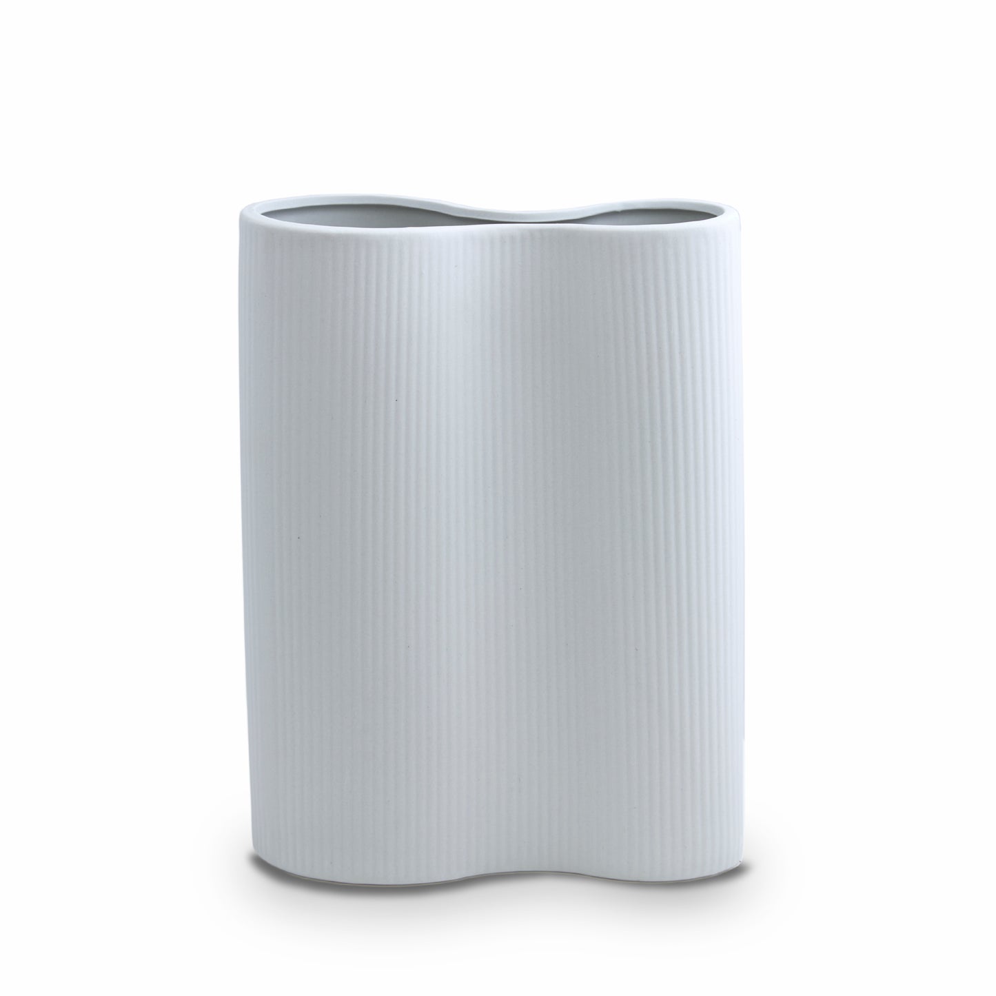 Ribbed Infinity Vase Mist (M)