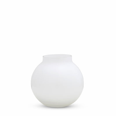 Opal Ball Vase White (S)