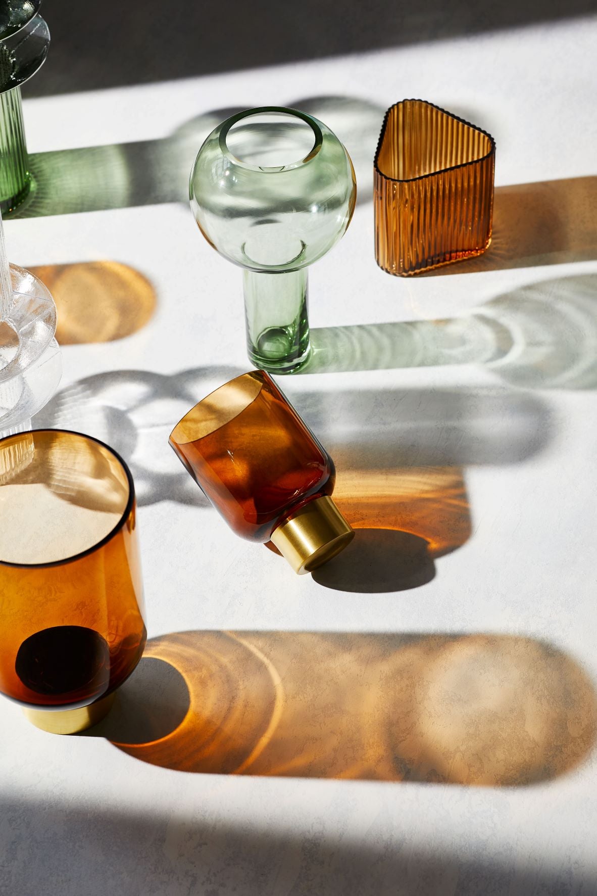 Luxor Glass Vase, Butterscotch M