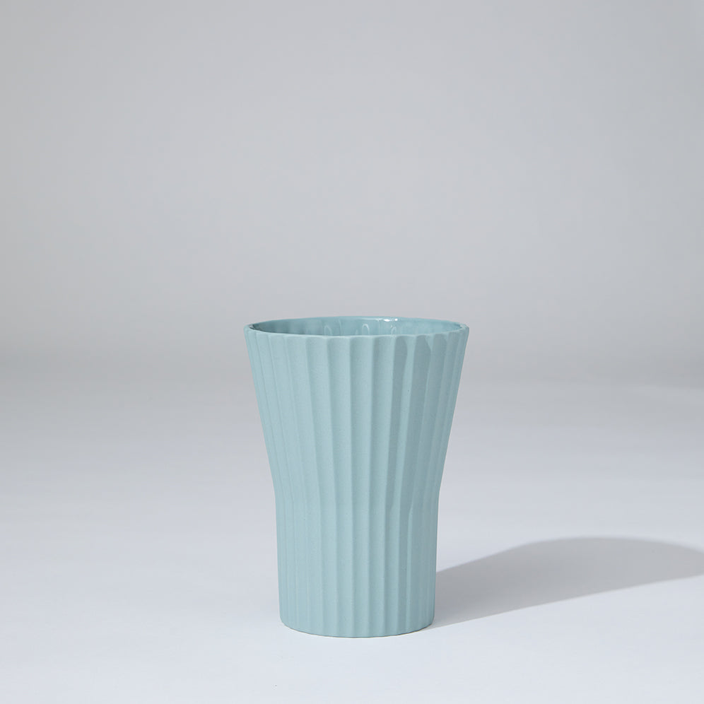 Athena Ripple Vase Light Blue (L)