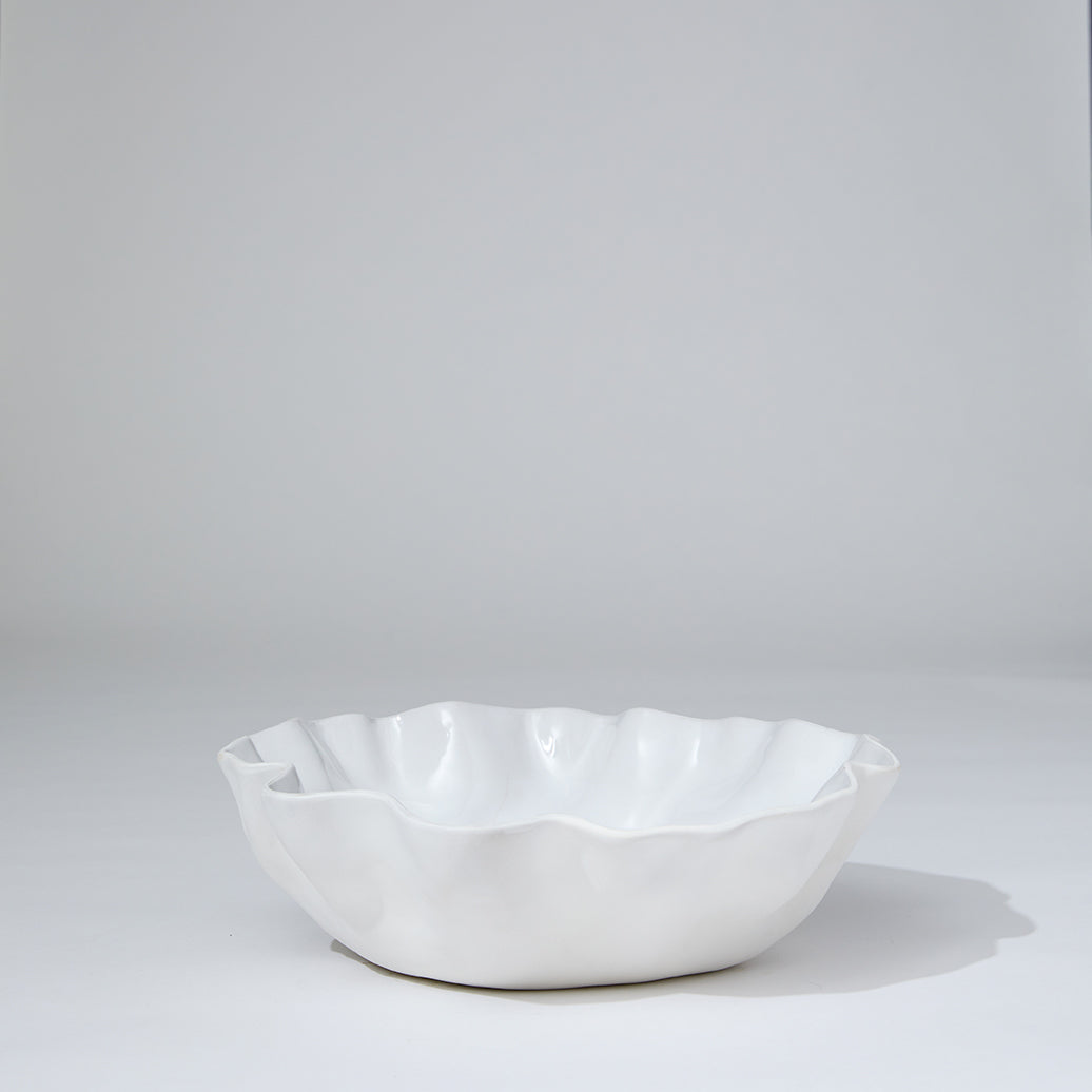 Ruffle Bowl Snow White (L)