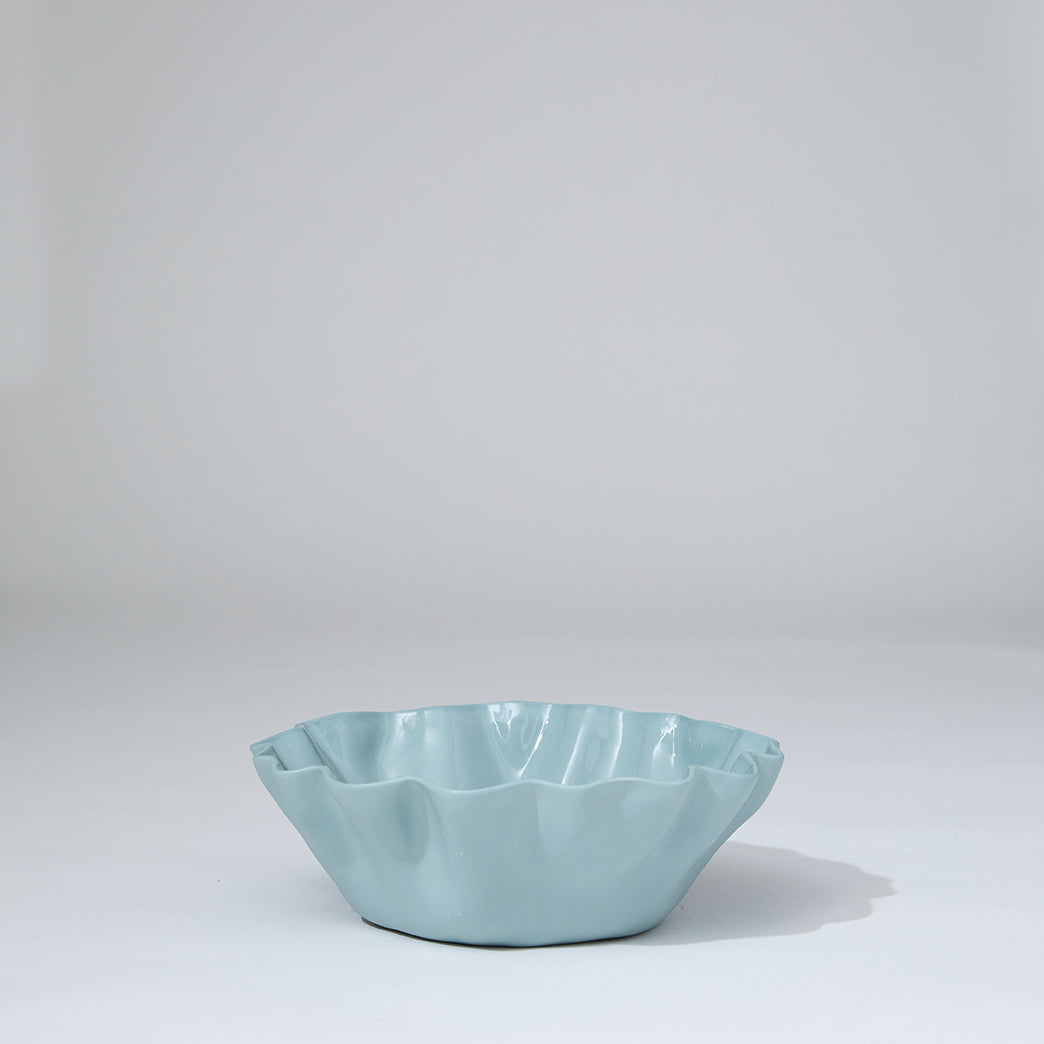 Ruffle Bowl Light Blue (M)