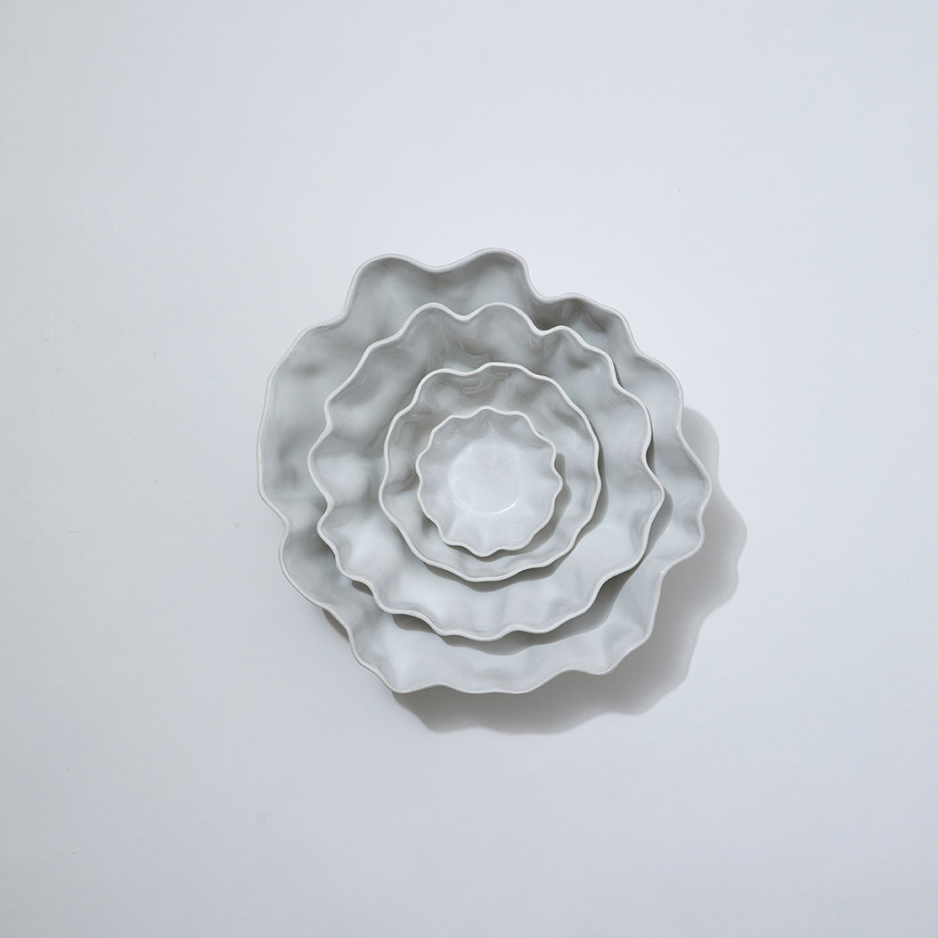 Ruffle Bowl Snow White (S)