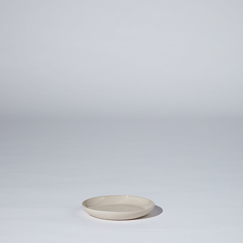 Cloud Round Plate Chalk (S)