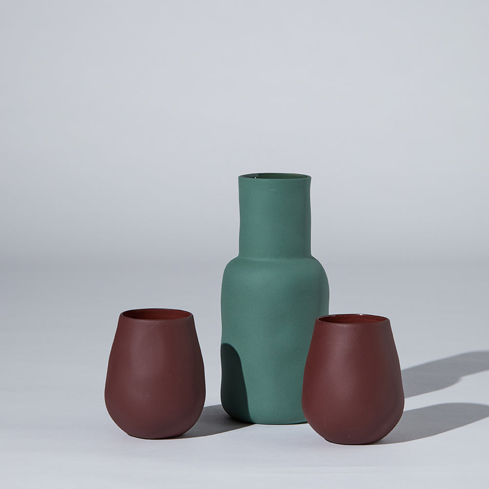 Drinkware Set - Burgundy