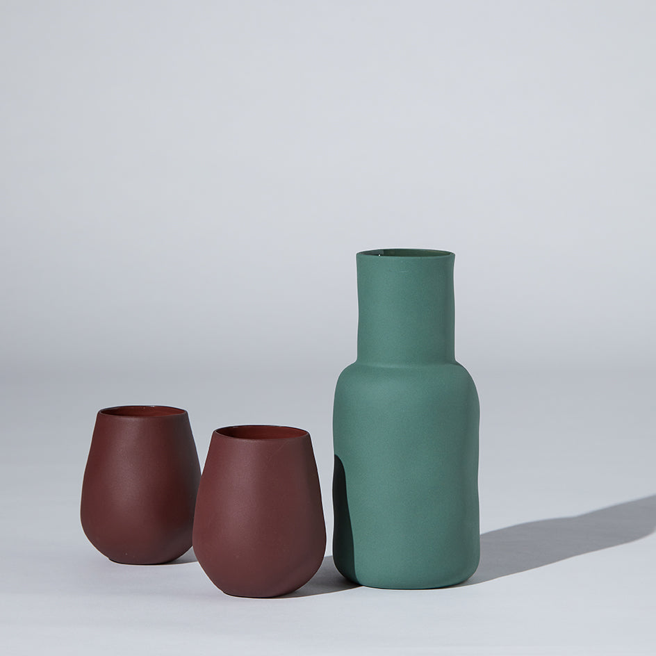 Drinkware Set - Burgundy