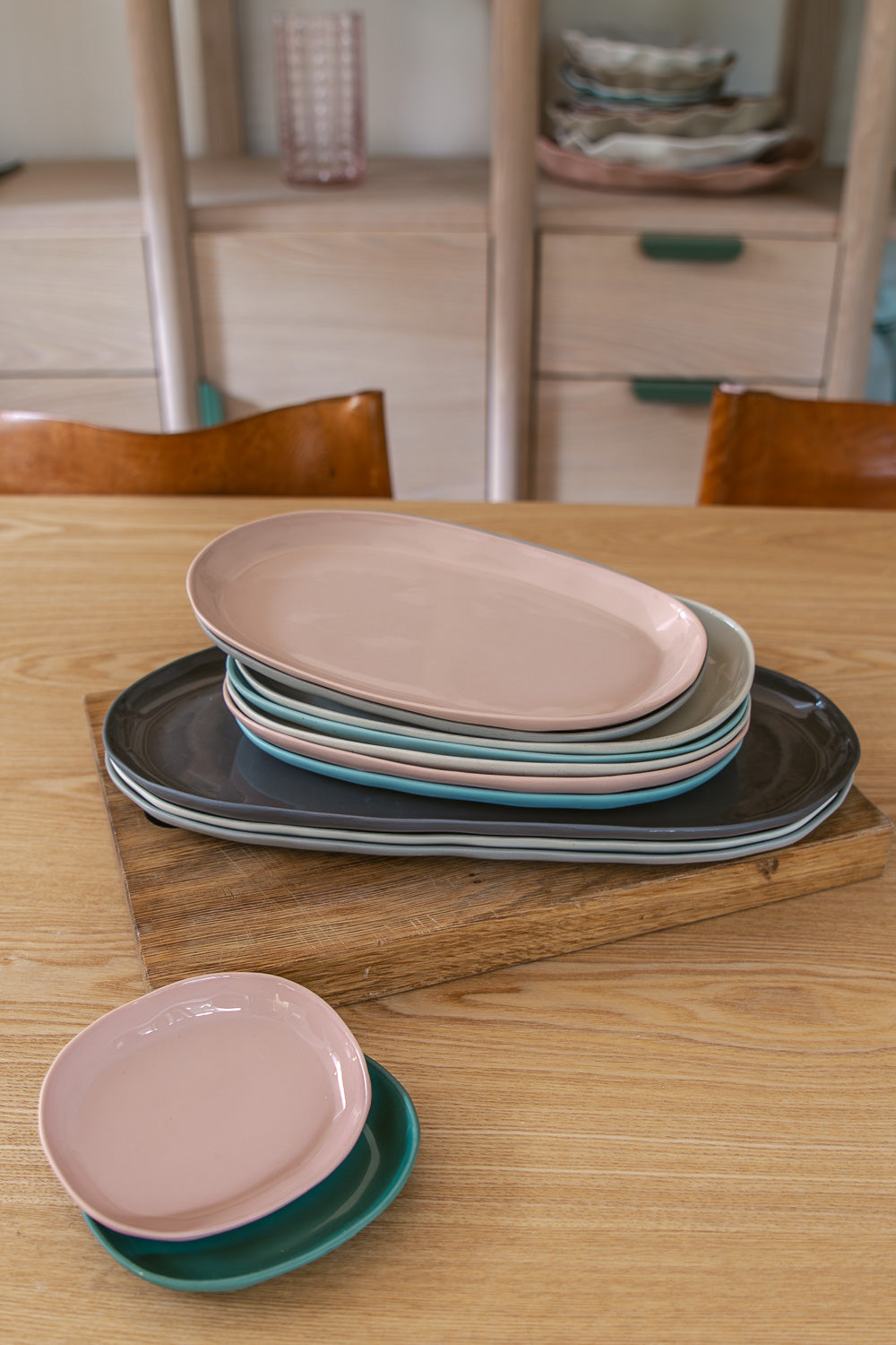 Cloud Oval Plate Icy Pink (S)