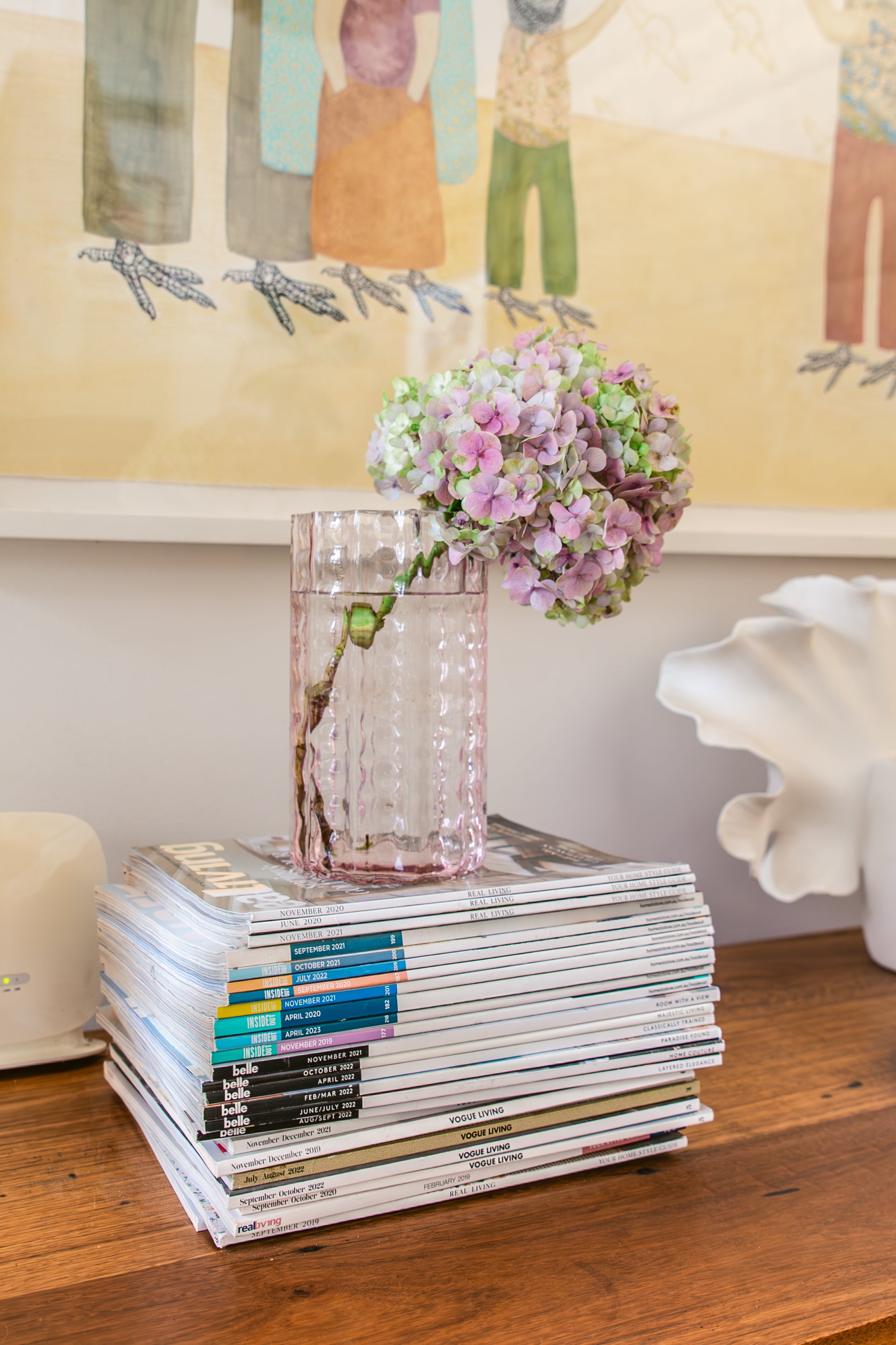 Jelly Glass Vase Pink (M)