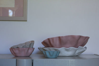 Ruffle Bowl Icy Pink (S)