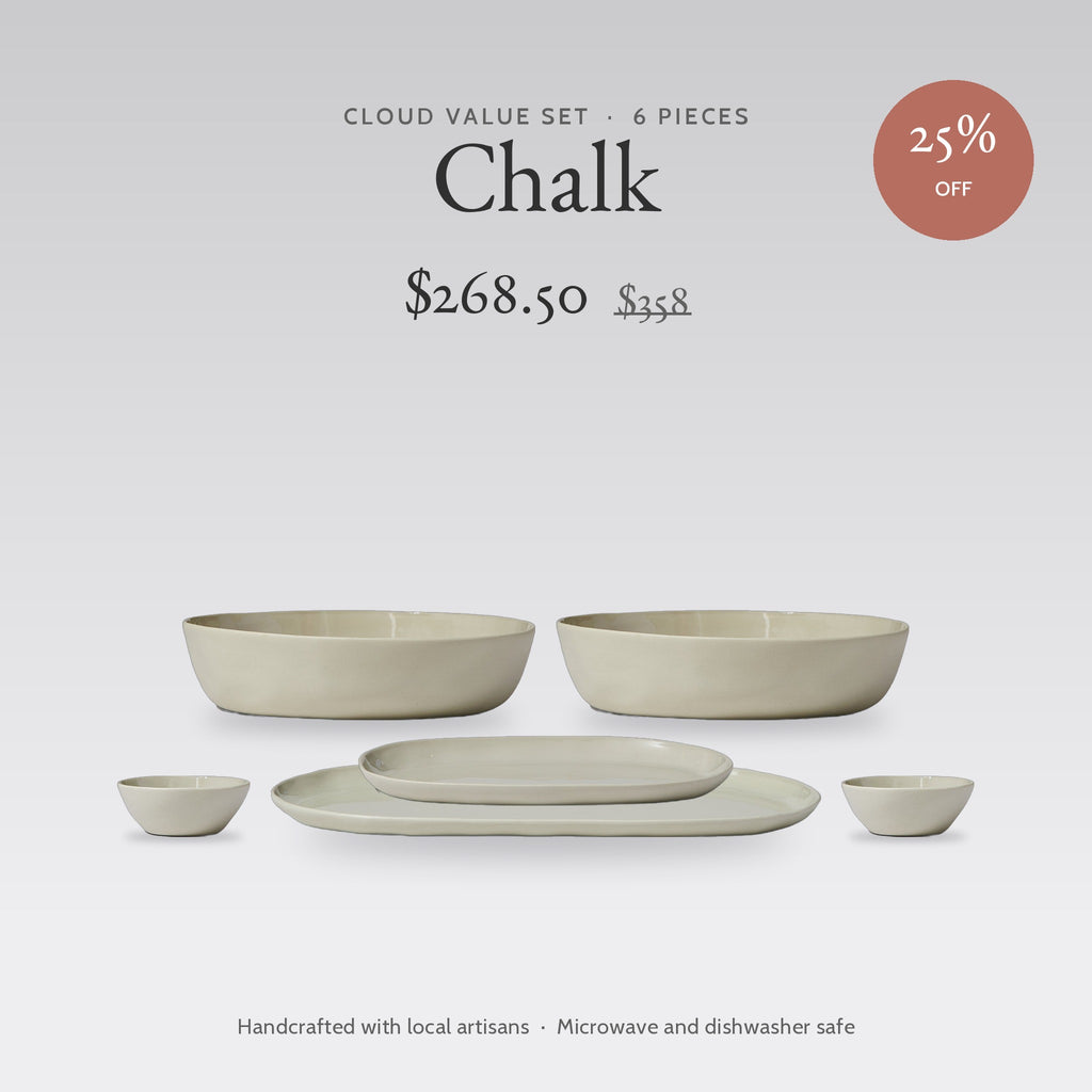 Cloud Value Set Chalk, $268.50, was $358, 25% off