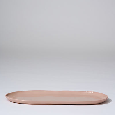 Cloud Oval Plate Icy Pink (L)