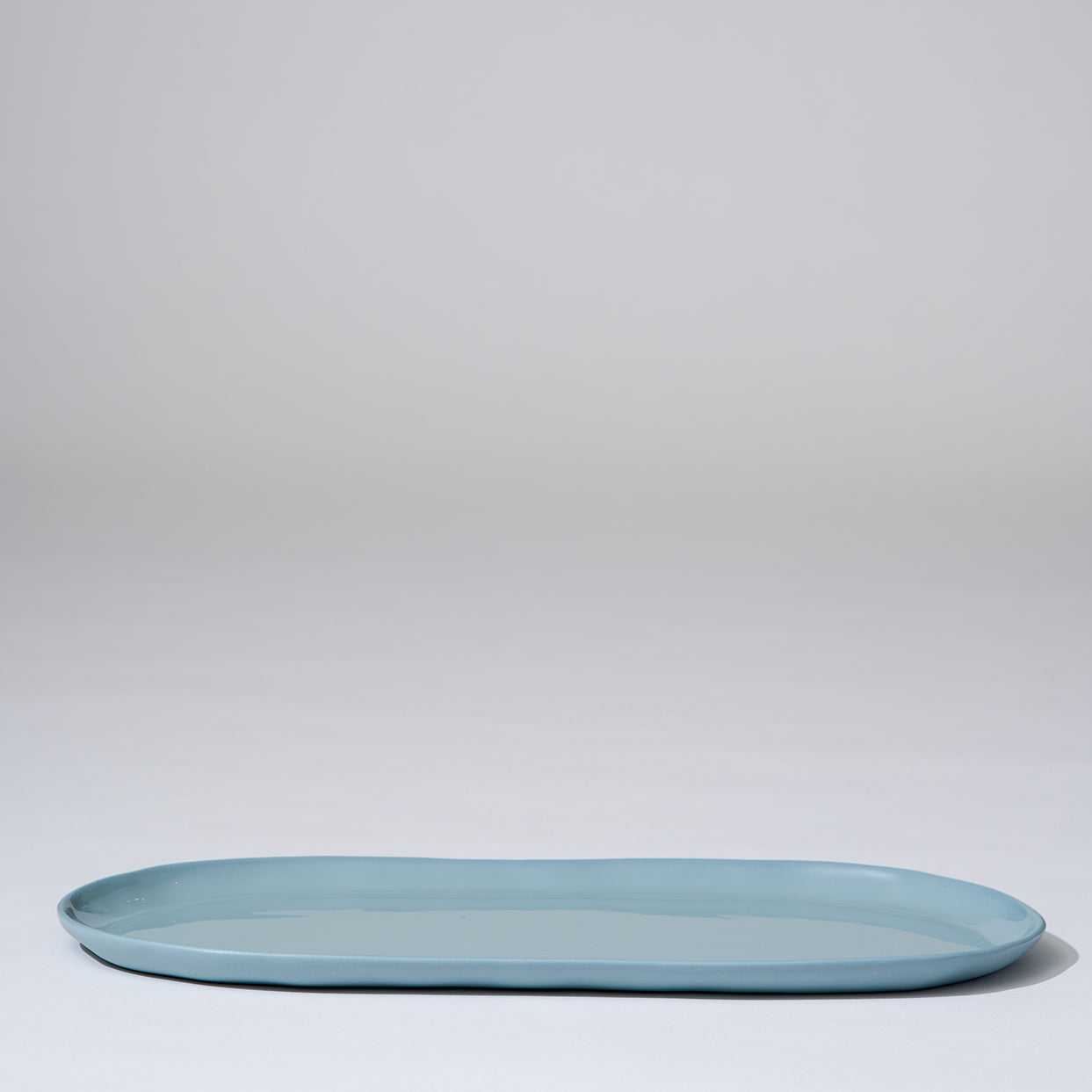 Cloud Oval Plate Light Blue (L)