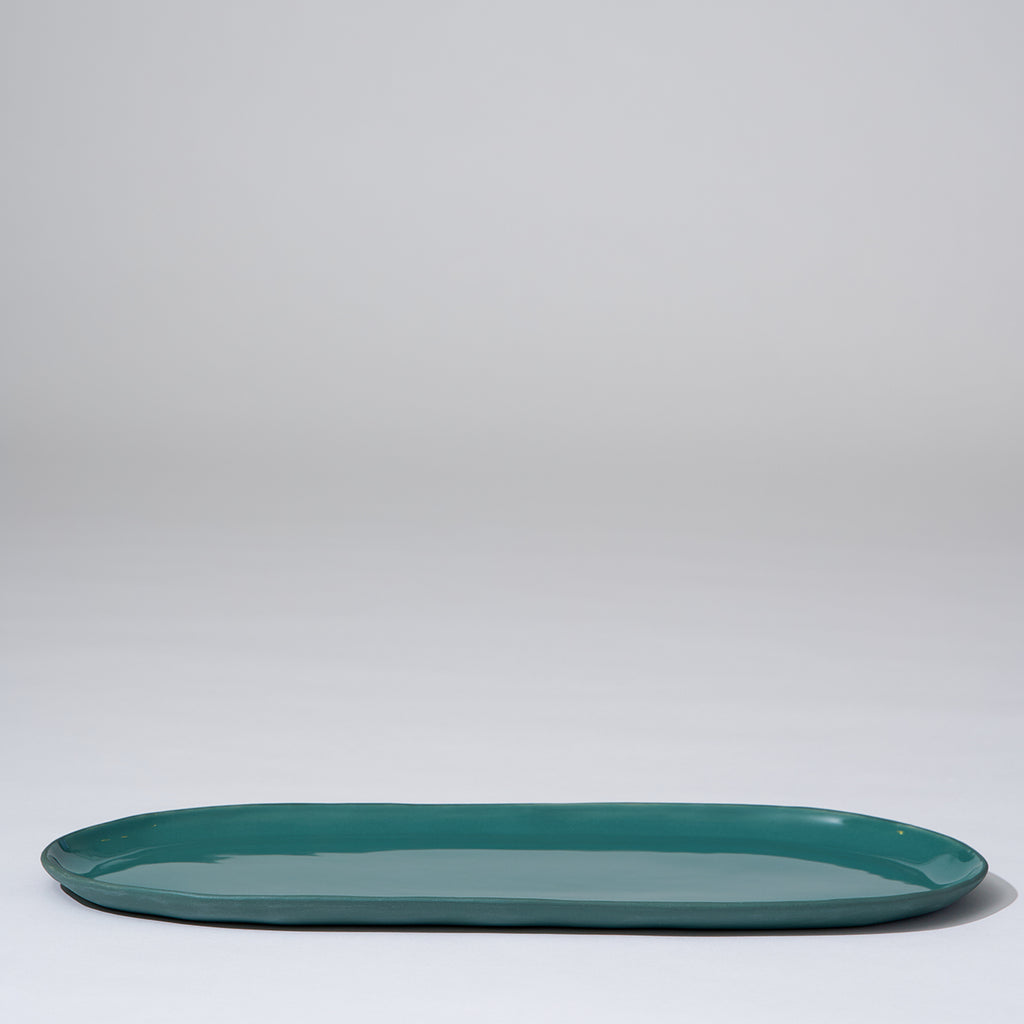 Cloud Oval Plate Moss (L)