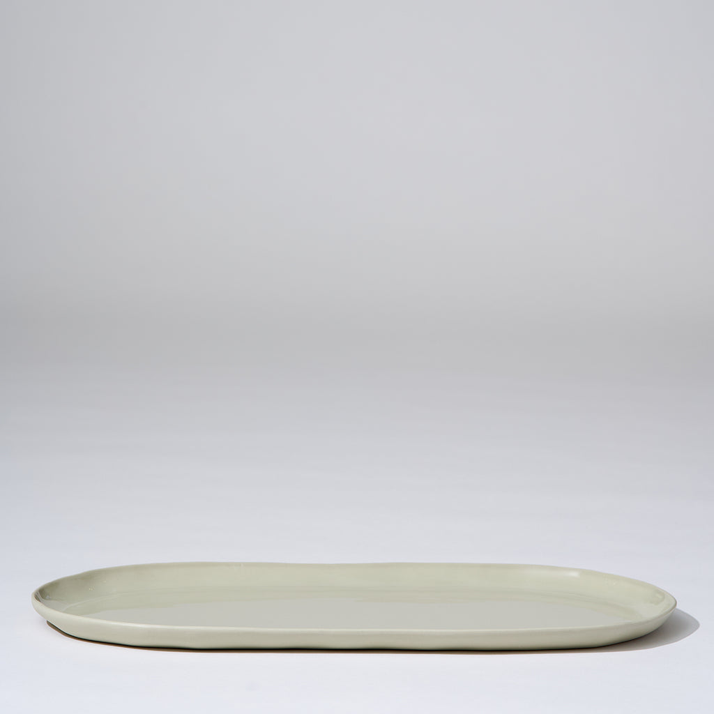 Cloud Oval Plate Chalk (L)