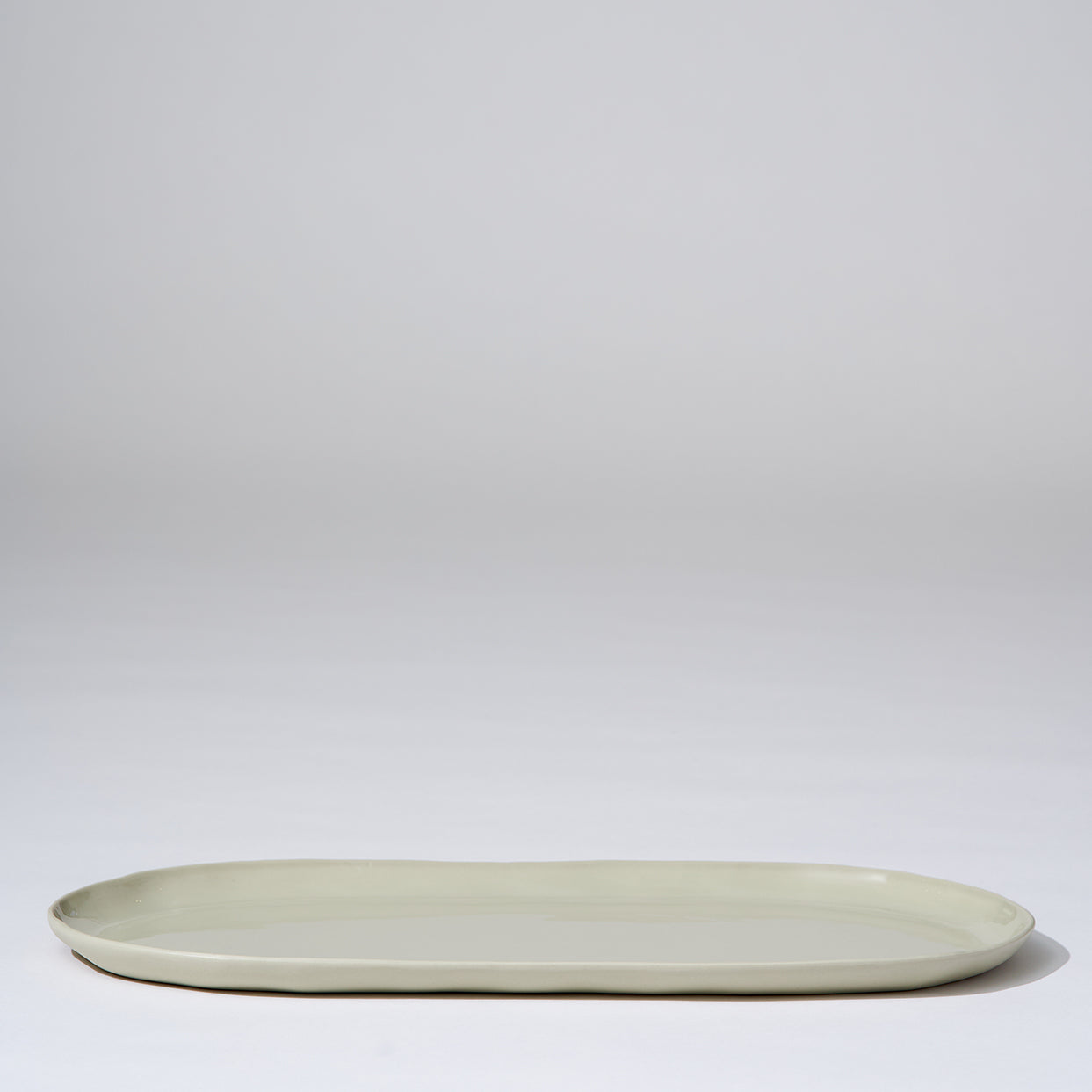 Cloud Oval Plate Chalk (L)