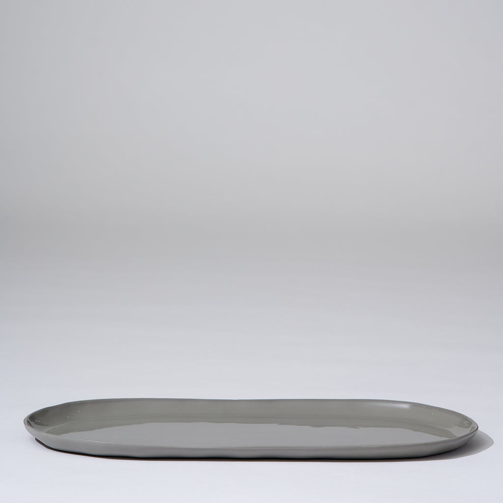 Cloud Oval Plate Dove Grey (L)