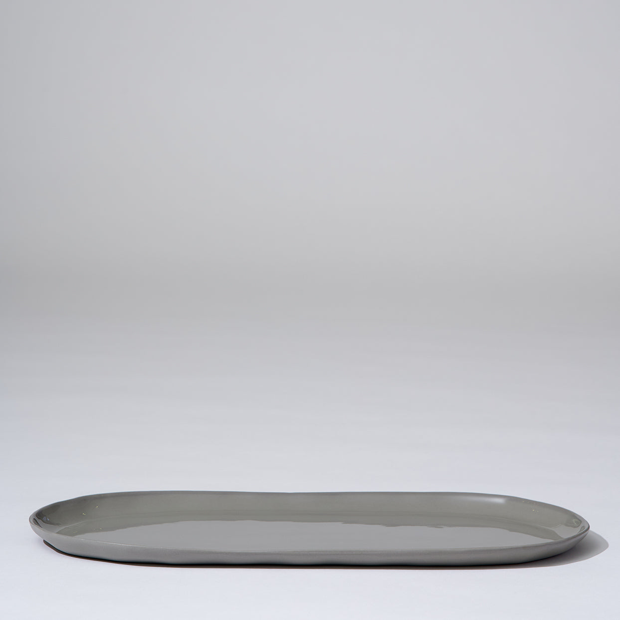 Cloud Oval Plate Dove Grey (L)