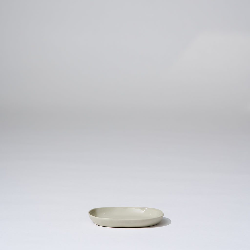 Cloud Oval Plate Chalk (S)