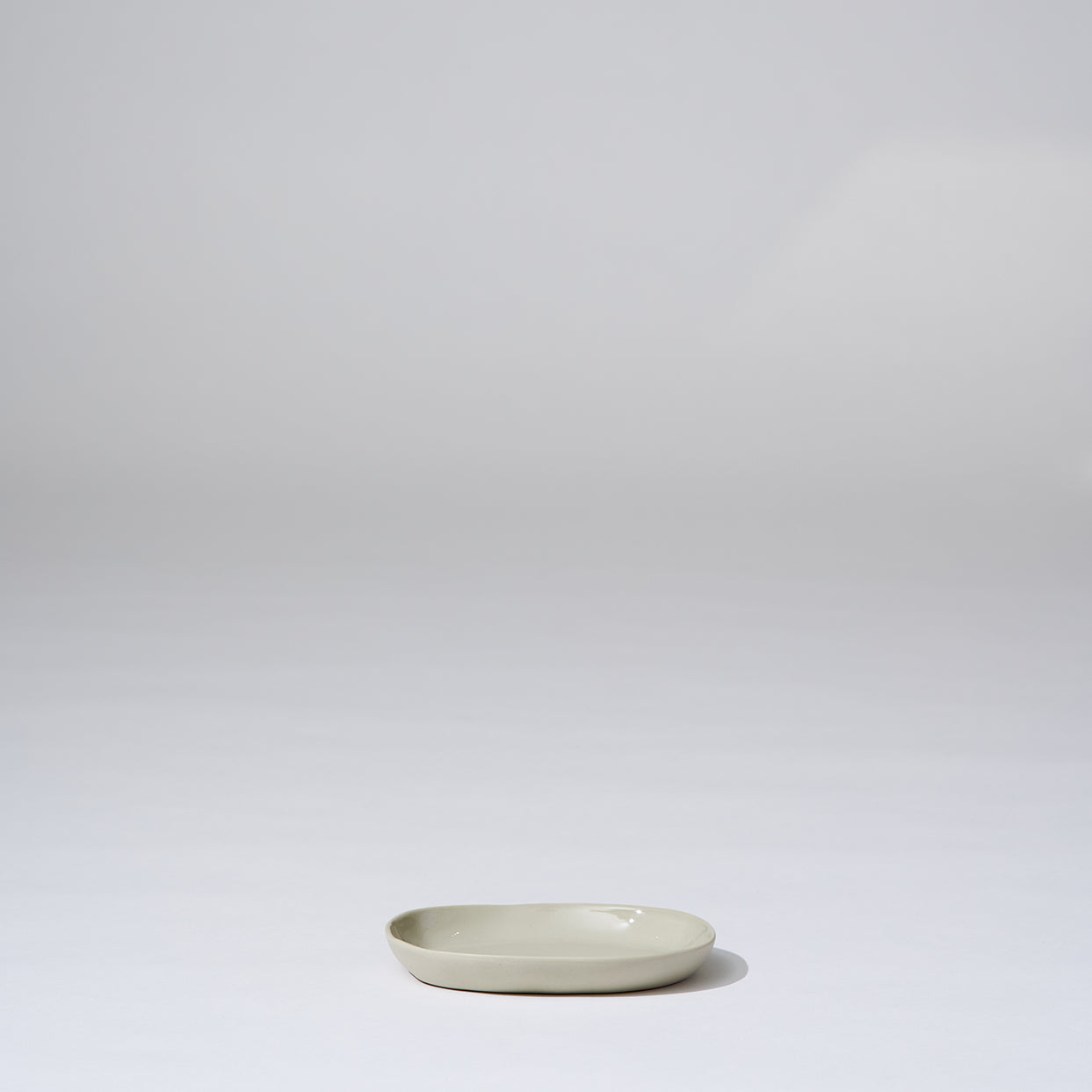 Cloud Oval Plate Chalk (S)