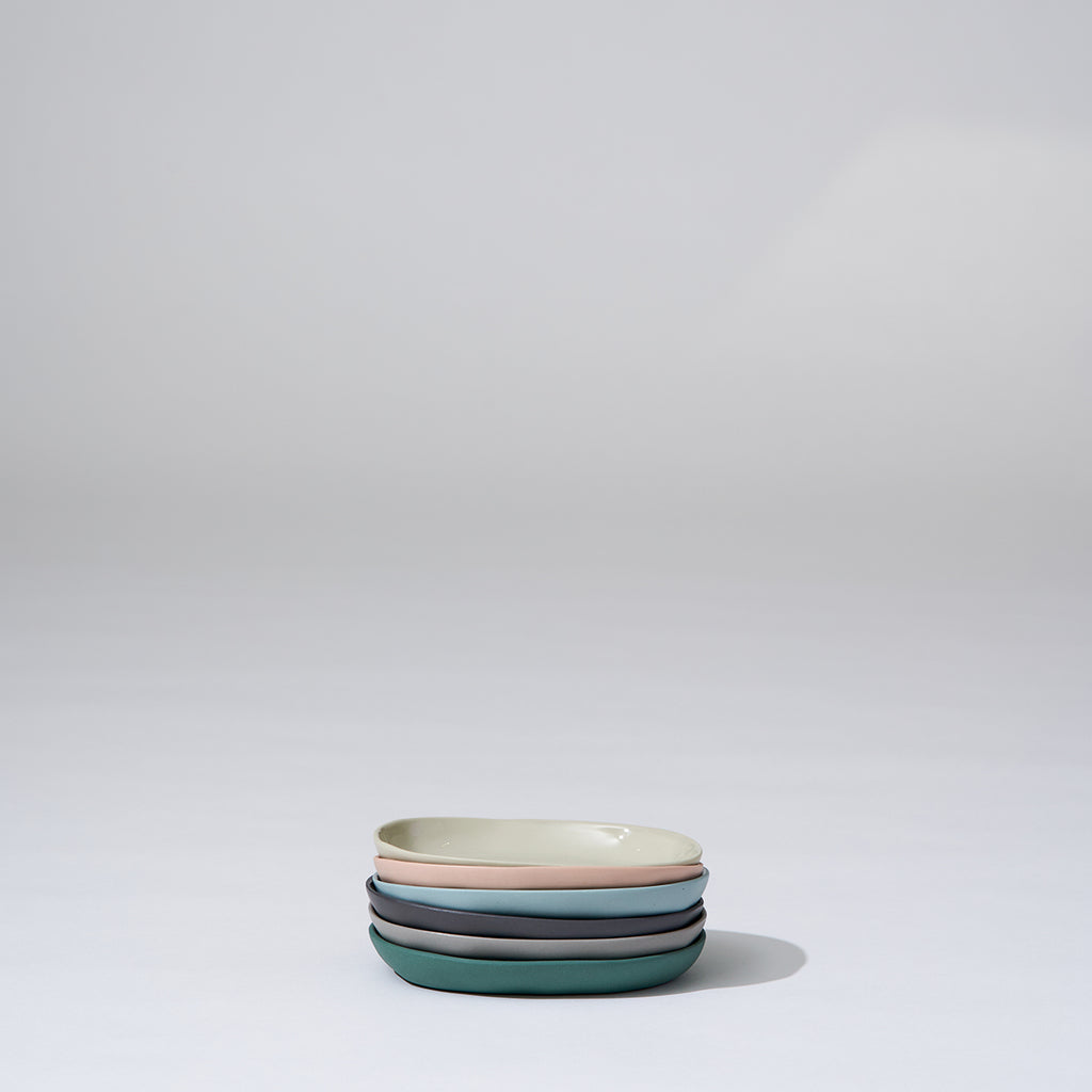 Cloud Oval Plate Chalk (S)