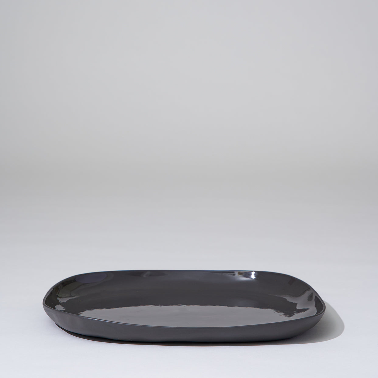 Cloud Square Platter Charcoal (L)