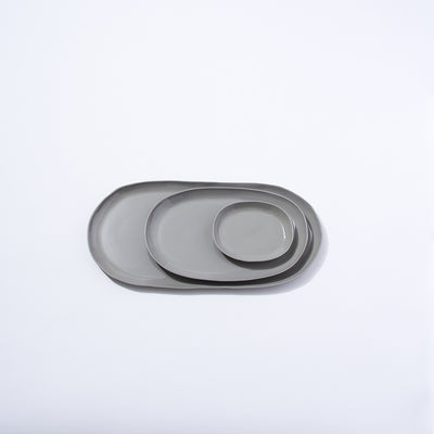 Cloud Oval Plate Dove Grey (M)