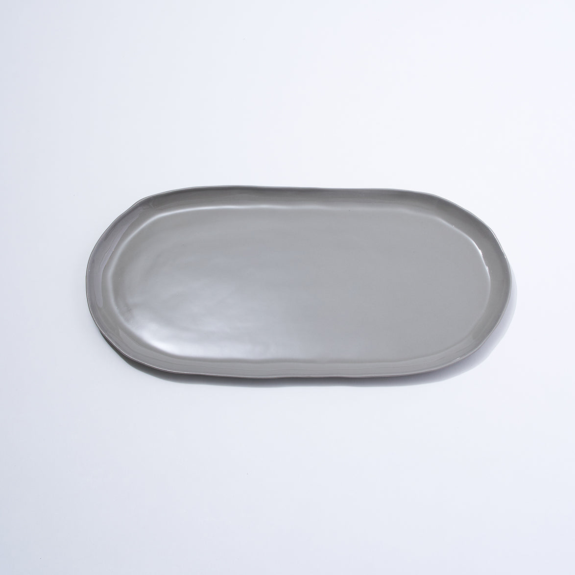 Cloud Oval Plate Dove Grey (L)