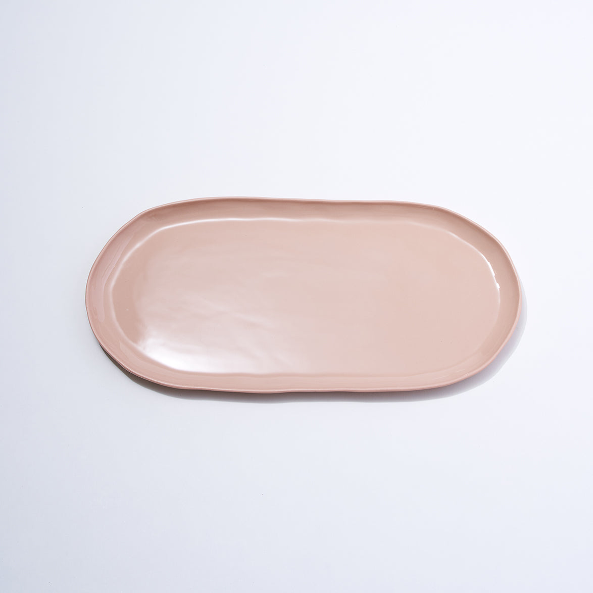 Cloud Oval Plate Icy Pink (L)