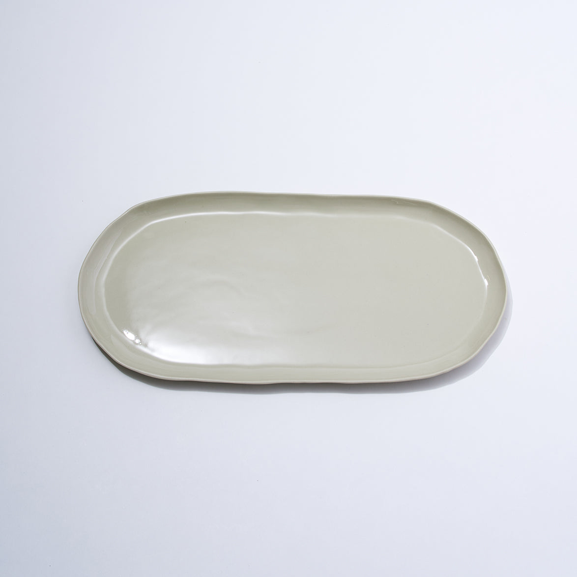 Cloud Oval Plate Chalk (L)