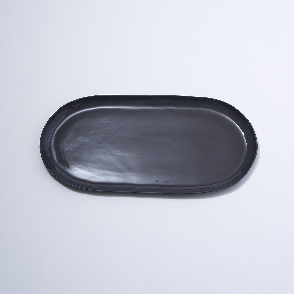 Cloud Oval Plate Charcoal (L)