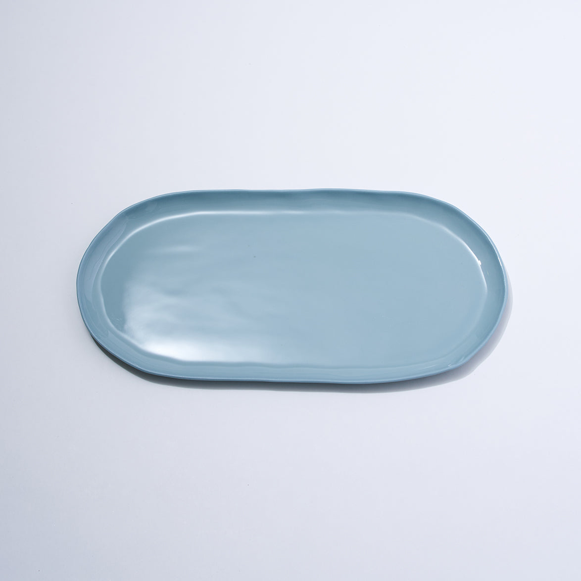 Cloud Oval Plate Light Blue (L)