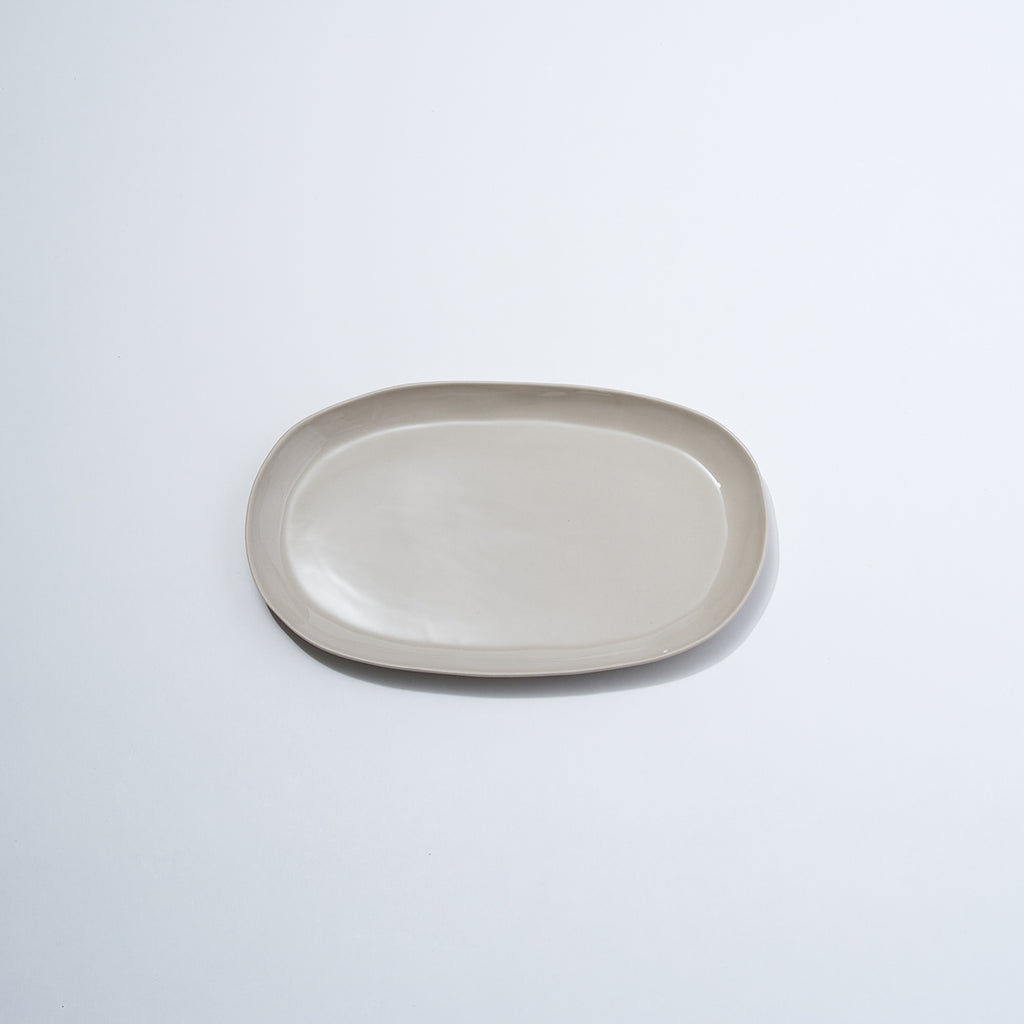 Cloud Oval Plate Chalk (M)