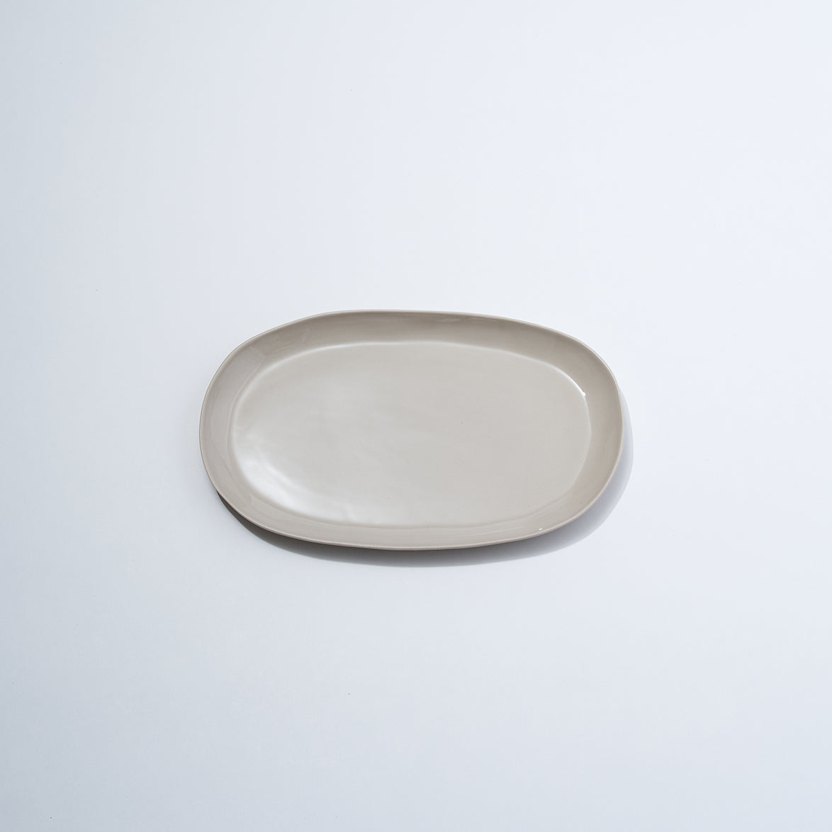 Cloud Oval Plate Chalk (M)