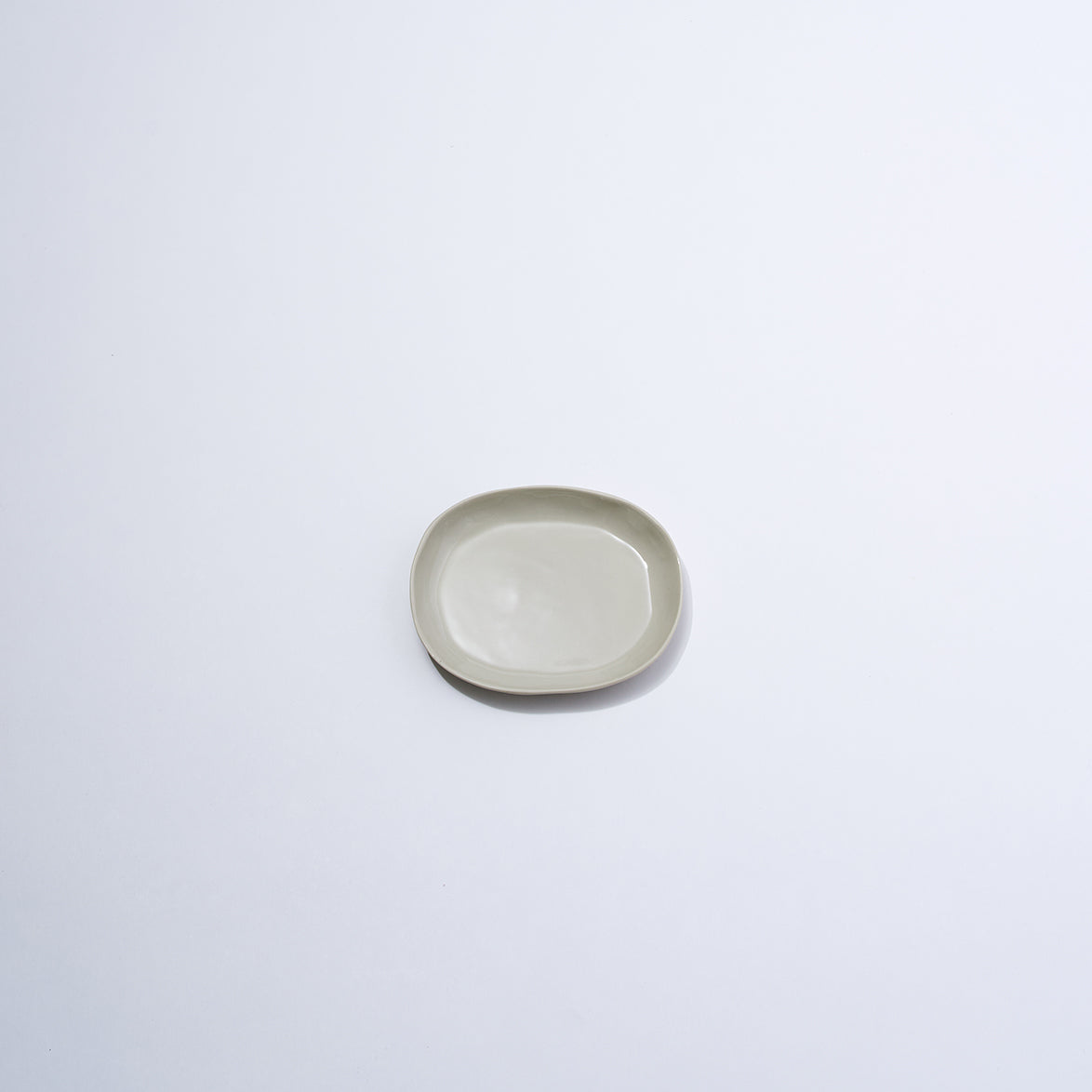 Cloud Oval Plate Chalk (S)