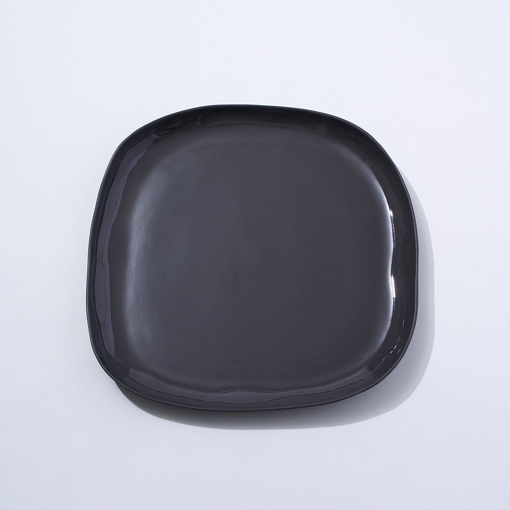 Cloud Square Platter Charcoal (L)