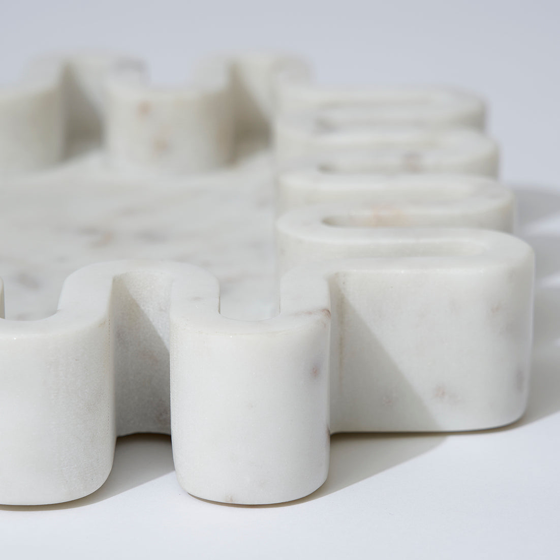 Marble Square Squiggle Catchall White Marle
