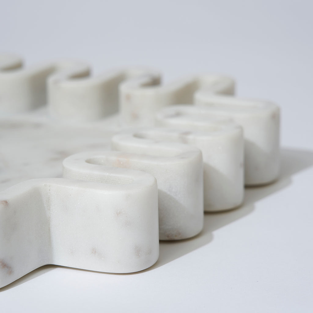 Marble Square Squiggle Catchall White Marle