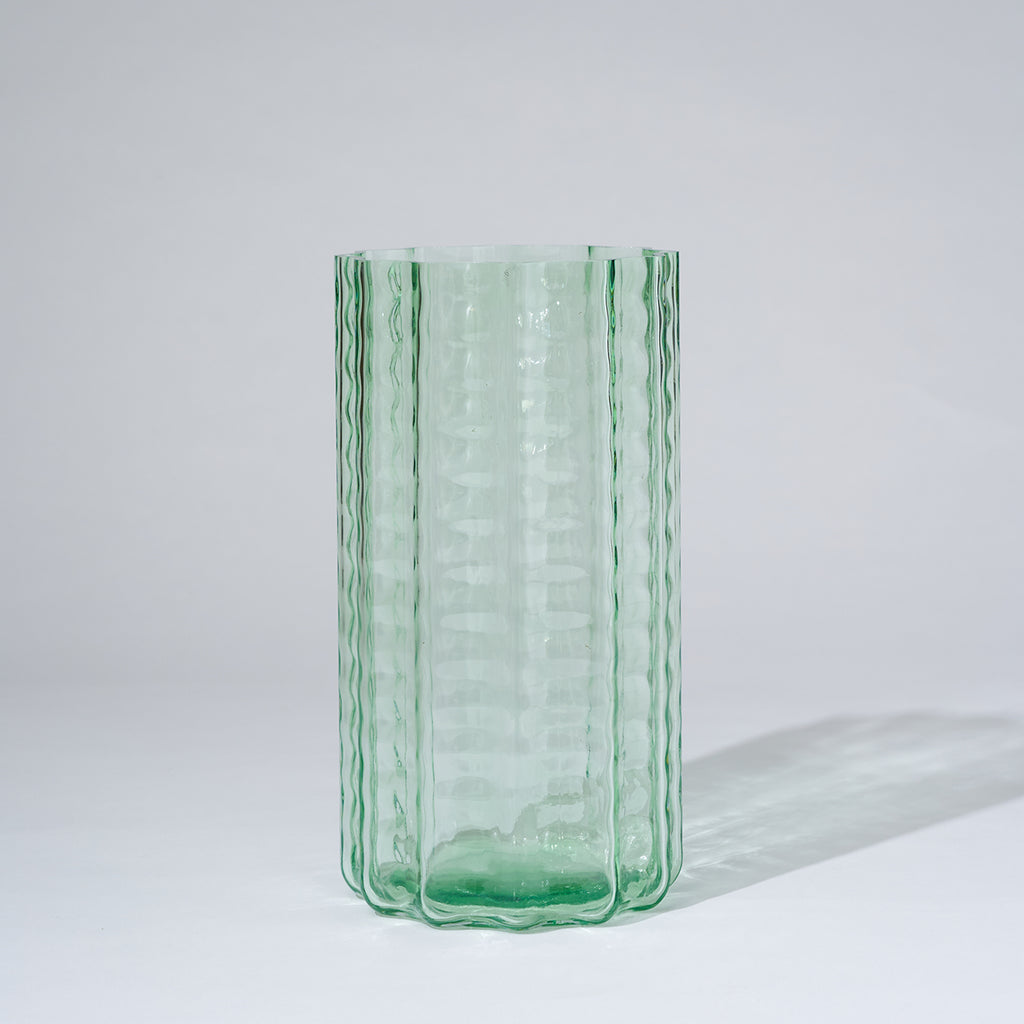 Jelly Glass Vase Green (L)