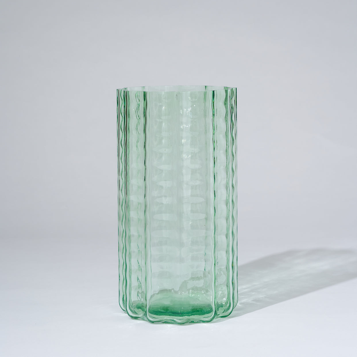 Jelly Glass Vase Green (L)