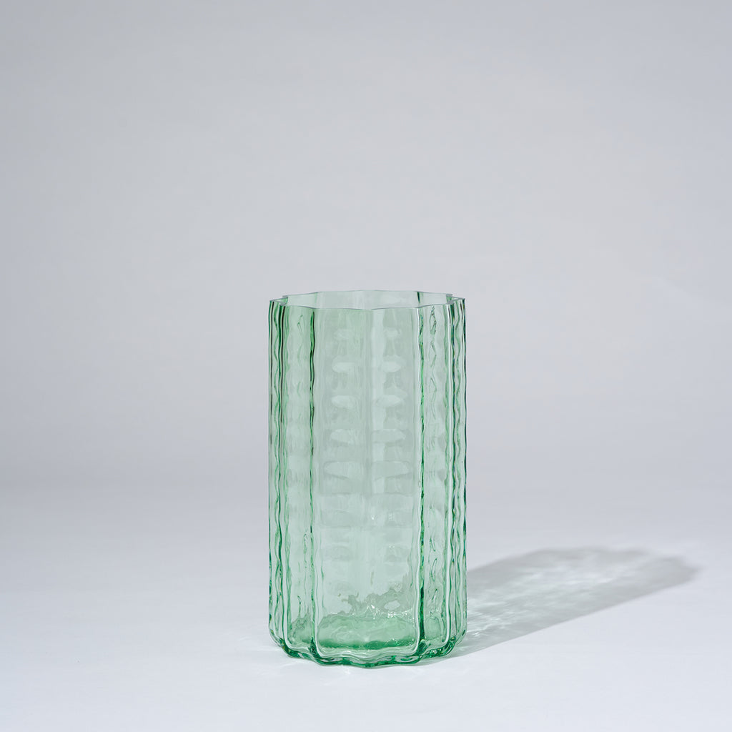 Jelly Glass Vase Green (M)