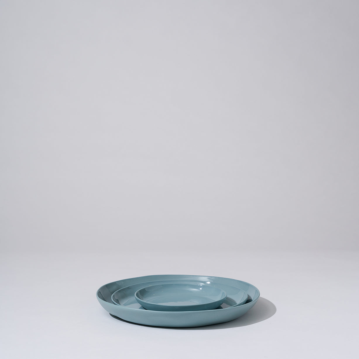 Cloud Round Plate Light Blue (M)