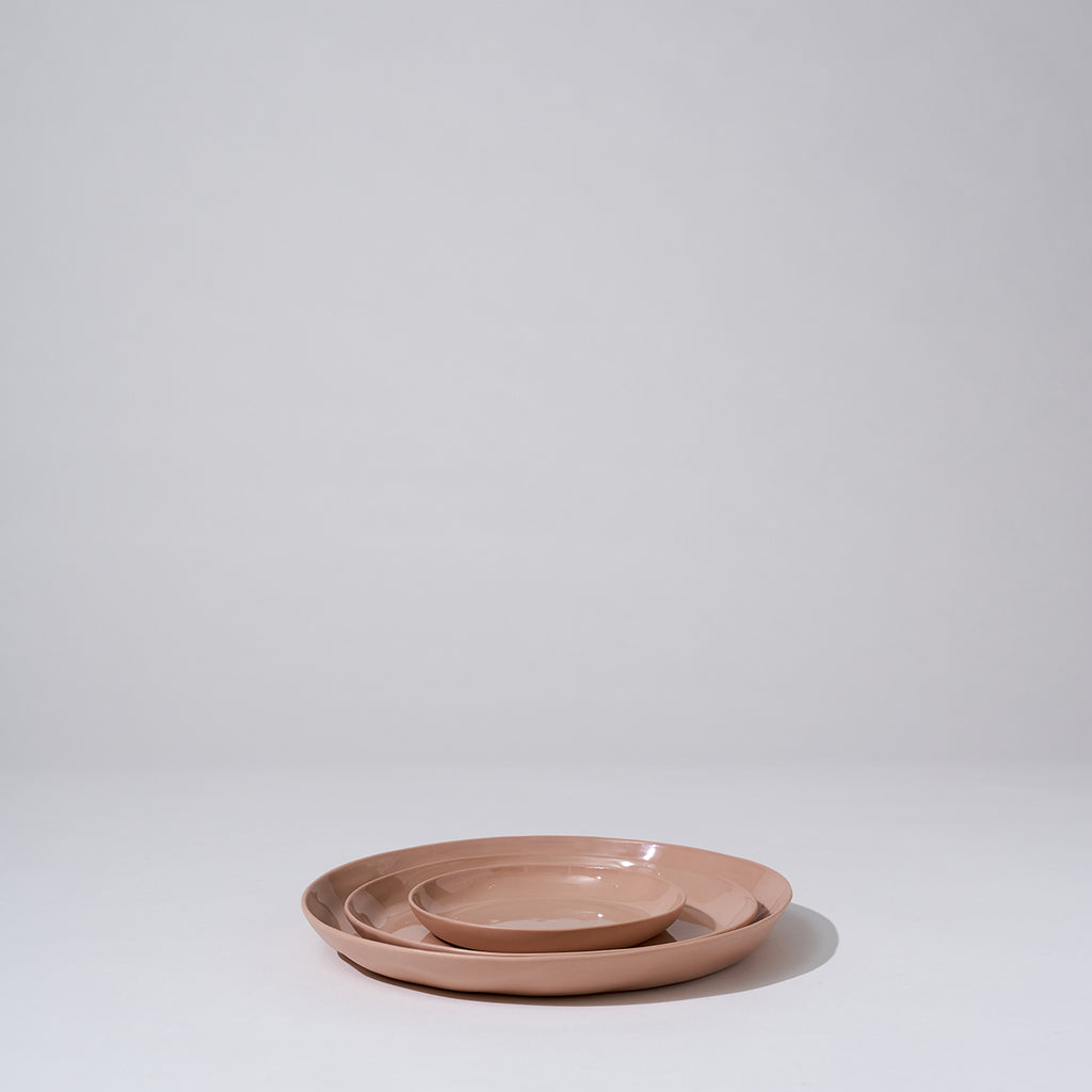 Cloud Round Plate Icy Pink (M)