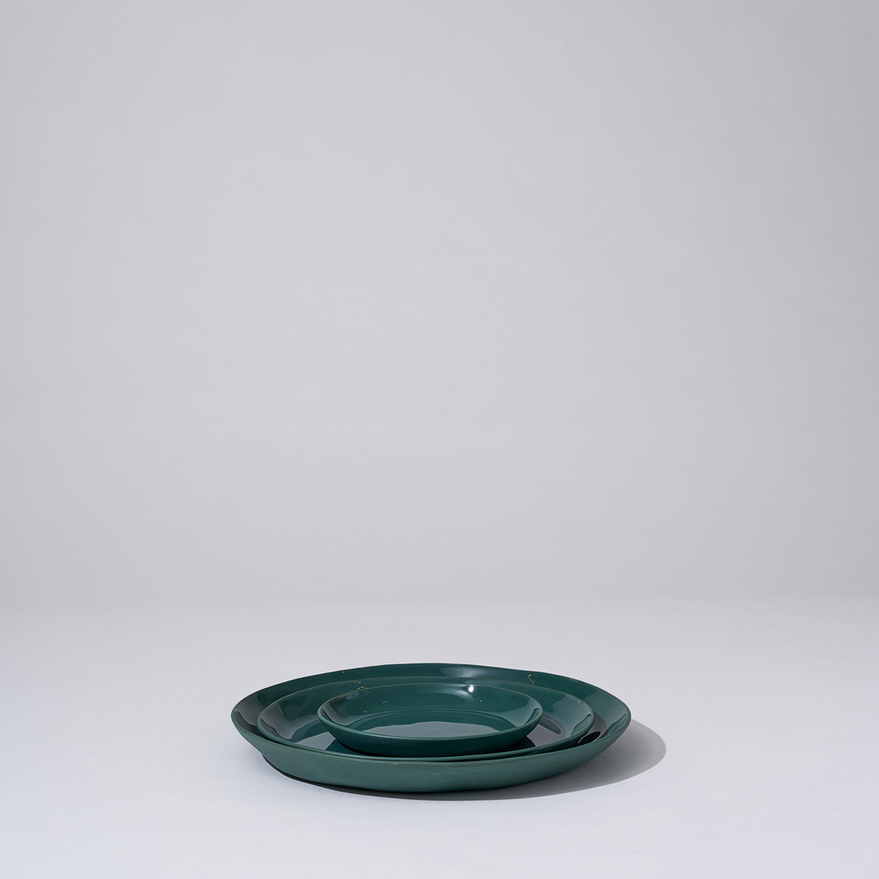 Cloud Round Plate Moss (E)